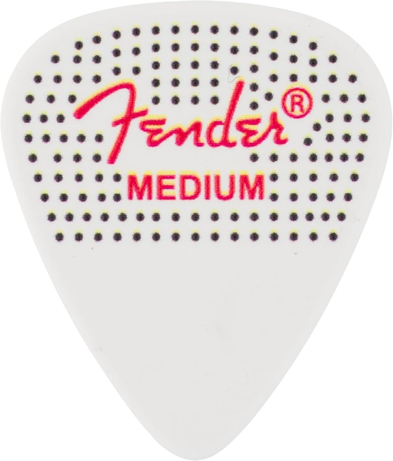 FENDER Celluloid Guitar Picks, Stocking Stuffers, 351 Dotted Shape, Medium, 12-Pack - Image 2